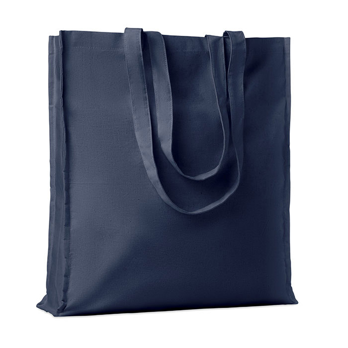 Sac shopping publicitaire en coton 140g - Portobello Bleu marine